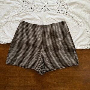 Rihoas Cotton Gingham Shorts